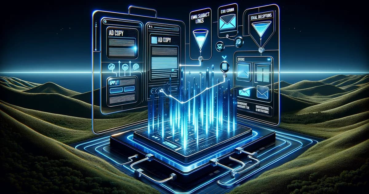 Copy.ai AI-copywriting med automatiserad textgenerering för annonser, e-post och produktbeskrivningar