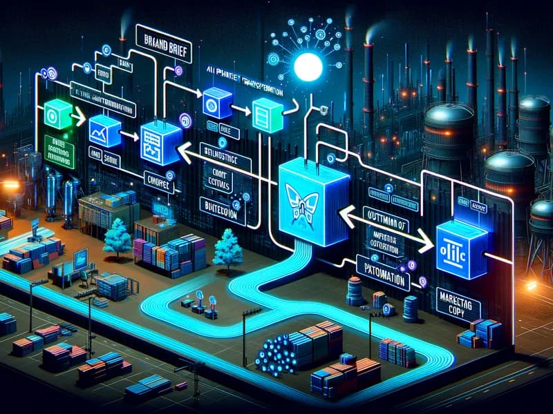 Copy.ai automatiserat innehållsflöde från varumärkesbeskrivning till färdiga marknadsföringstexter
